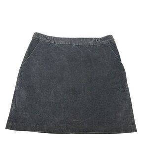 Banana Republic Corduroy Mini Skirt Charcoal Cotton/Spandex Size S
